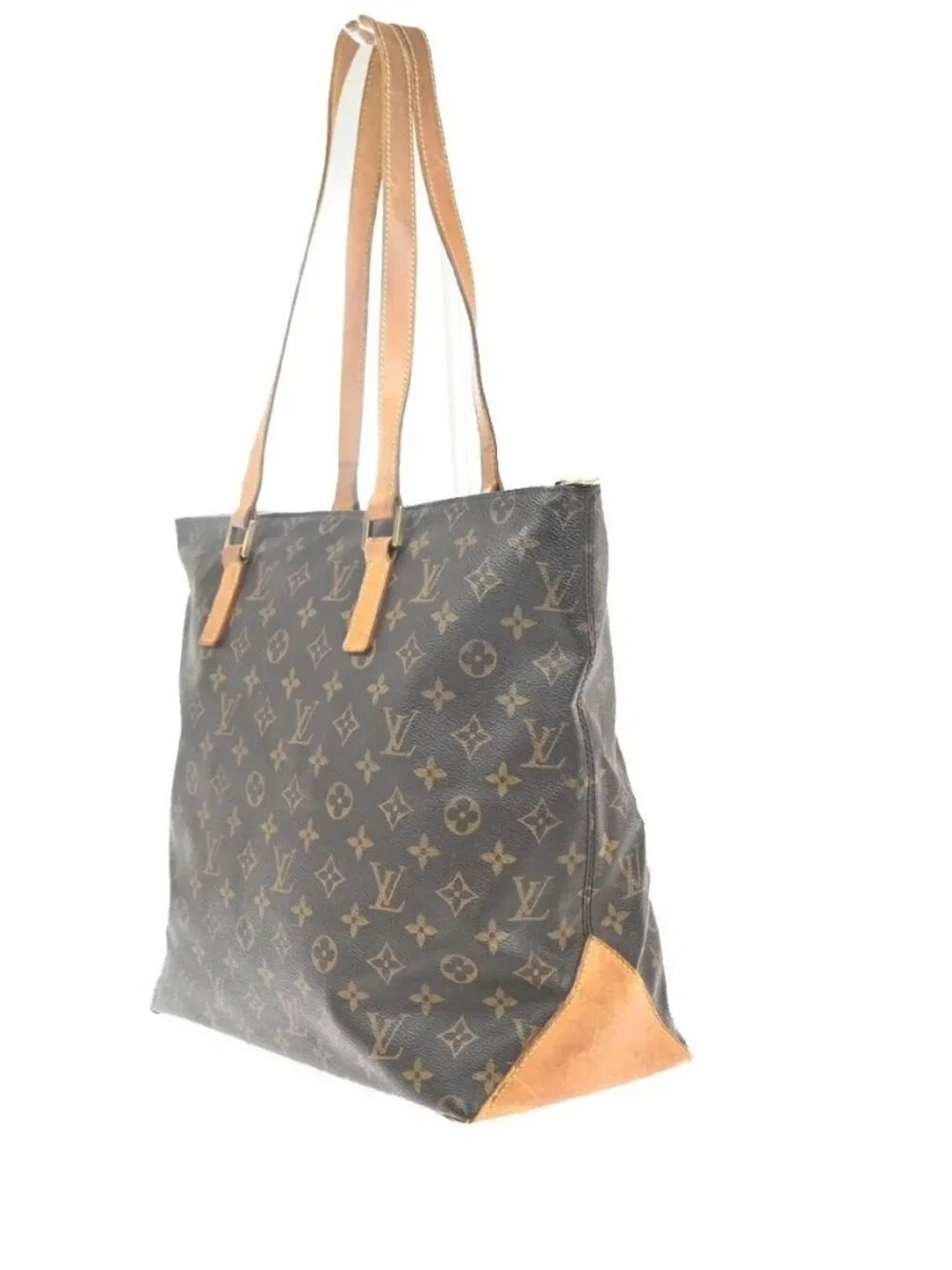 LOUIS VUITTON Cabas Mezzo Shoulder Bag Monogram Leather Brown M51151 82MA440